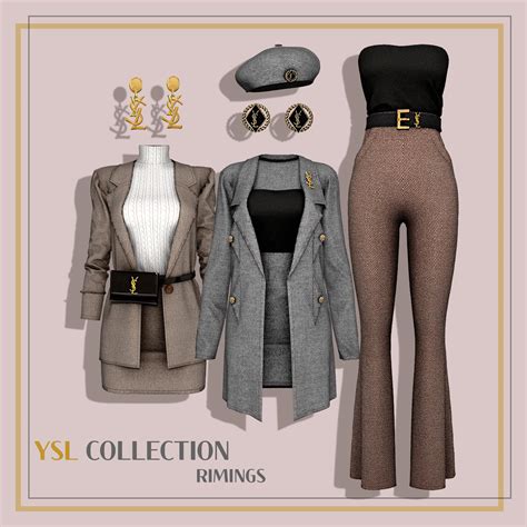 la collection ysl|sims 4 rimings YSL collection.